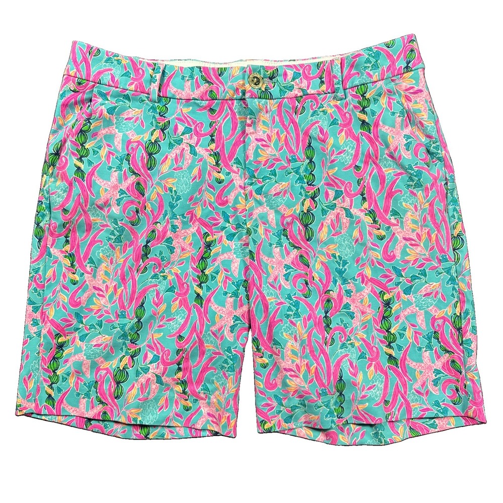 Lilly Pulitzer Resort Ocean Shorts Casual Summer Preppy Size 14